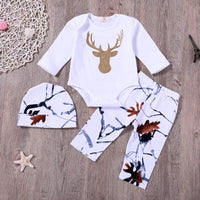 Long-sleeved Romper Three-piece Suit