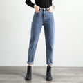 Korean Jeans Loose Harem Pants High Waist Radish Chic Pants Straight Retro Dad
