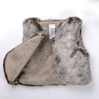 New Arrival baby Girls' Faux Fur vest baby clothing Cute Outerwear baby girl clothes children clothing warm vest