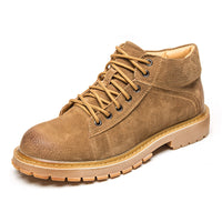 Breathable British Style Low Mid-cut Tooling Shoes