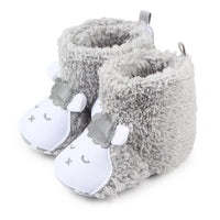 Coral velvet lamb winter boots baby toddler shoes