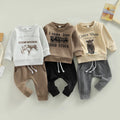 Infant And Toddler Alphabet Animal Print Long Sleeve Sweater Casual Leggings