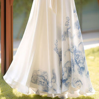 New Chinese-style Improved Design Women's Printed Dress
