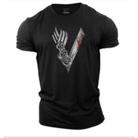 Men's Simple Printing Casual Sports Short Sleeve