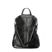 Genuine Leather Women's Large Capacity Retro Backpack