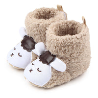 Coral velvet lamb winter boots baby toddler shoes