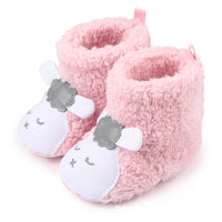 Coral velvet lamb winter boots baby toddler shoes