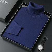 Men's Sweater Turtleneck Winter Solid Color Bottoming Sweater