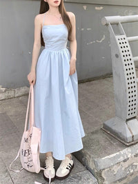 Womens Slim-Fit Waist-Cinching Figure-Lifting Slip Dress