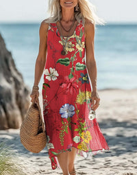 New Style Floral Dress For North American And European Independent Websites
