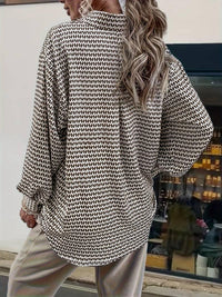 Summer Printed Cardigan Single-breasted Women's Vintage Long Sleeve Shirt