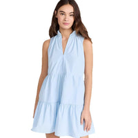 Stand-up Collar Lace Trim Loose Casual Dress For Women