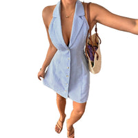 Summer Womens Fashionable Elegant Halterneck Dress