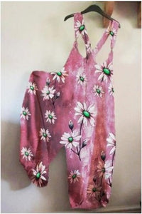 Independent Station Women's Innovative Printing Loose Casual Jumpsuit