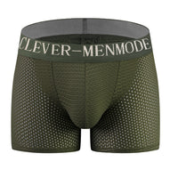 Men's Army Green Camouflage Mesh Breathable Boxers