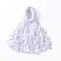 35 Colors Malaysia Pure Color Modal Curling Mercerized Cotton Scarf