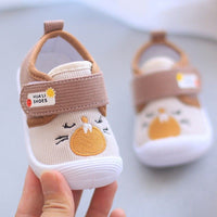 White Baby Squeaky Shoes-year-old Spring And Autumn Soft Bottom Toddler Cloth Shoes