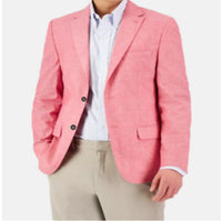 Mens Casual Plaid Slim-fit Suit Jacket