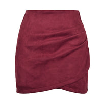 Solid Color Sheath Skirt Autumn And Winter Irregular Women's Clothing