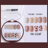 Korean Wearable Nail Art Short 30 Pieces In A Box Waterproof Removable Nail Art Ins Manicure Fake Nails
