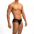 Men's Translucent Ice Silk Net Yarn Thin Single Layer U Convex Sexy Low Waist Panties