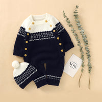 Men's And Women's Baby Cotton Sweater Crawling Clothes
