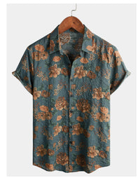 Casual Cardigan Top Digital Printed Shirt