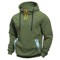 Men's Sweater Hoodie Zipper Multi-pocket Pullover