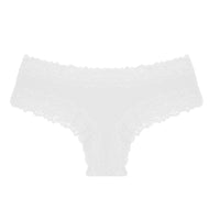 Rib Cotton Underwear Lace Sexy Pure Mid-waist French Style Women's Briefs