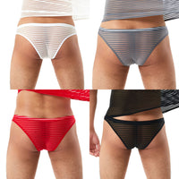 Men's Plus Size See-through Sexy Briefs