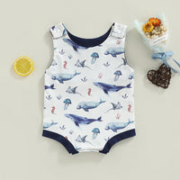 Boys Fashion Simple Printed Sleeveless Vest Garments