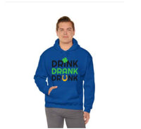 European And American Letter Print Hooded Sweatshirt