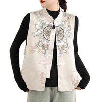 New Chinese Jacquard Embroidery Vest Coat