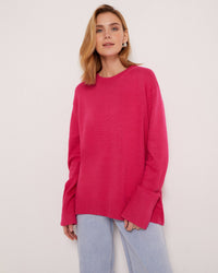 Loose And Versatile Knitted Pullover Sweater As A Base Layer