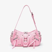 Edgy Y2k-style Single-shoulder Commuter Crossbody Biker Bag