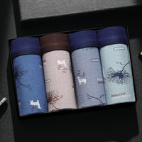 Non-marking ice silk modal men's boxer briefs 4 boxes