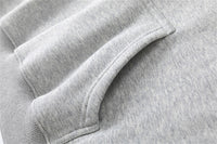 Letter Printing Velvet Padded Hooded Sweatshirt