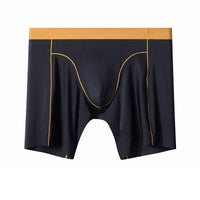 Men's Ice Silk Lengthened Sports Wear-resistant Pants Antibacterial Seamless Underwear