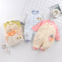 Baby plus cotton warm romper jumpsuit