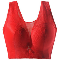 Plus Size Big Cup Push Up Adjustable Bra Without Steel Ring
