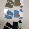Color Matching Short Sleeve Shorts Suit