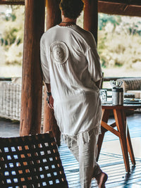 Fashion Personality Summer Men's Linen Fake Cardigan
