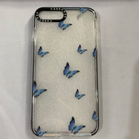 Compatible With Blue Butterfly Transparent Phone Case