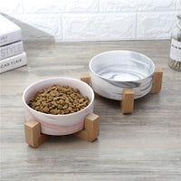 Marble cat rice bowl