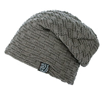 Knitted wool hat winter plus velvet