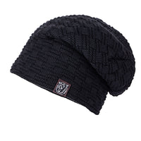 Knitted wool hat winter plus velvet