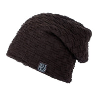 Knitted wool hat winter plus velvet