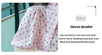Summer Design French Style Retro Puff Sleeve Women's Short Sleeve Shirt