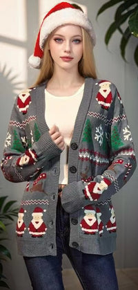 Women's Retro Mori Style V-neck Sweater