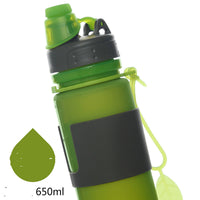 Environmentally Friendly And Healthy Silicone Large Capacity Folding Water Bottle